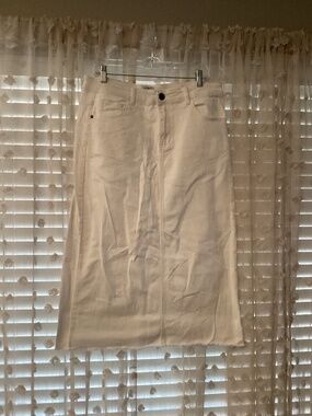Willow Brooke Boutique Women’s White Denim Skirt